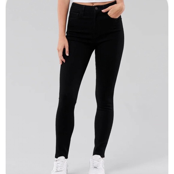 Hollister Co. Jeans Hollister Black Hirise Super Skinny Jeans 3r